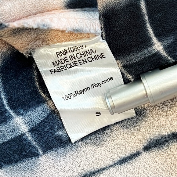 Young Fabulous and Broke Jillian Tie Dye Dress Balloon Sleeves Faux Wrap Small - Picture 5 of 5